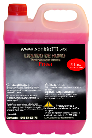 Líquido de humo de fresa profesional denso