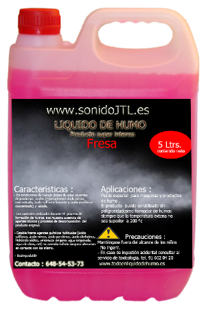 Líquido de humo fresa JTL